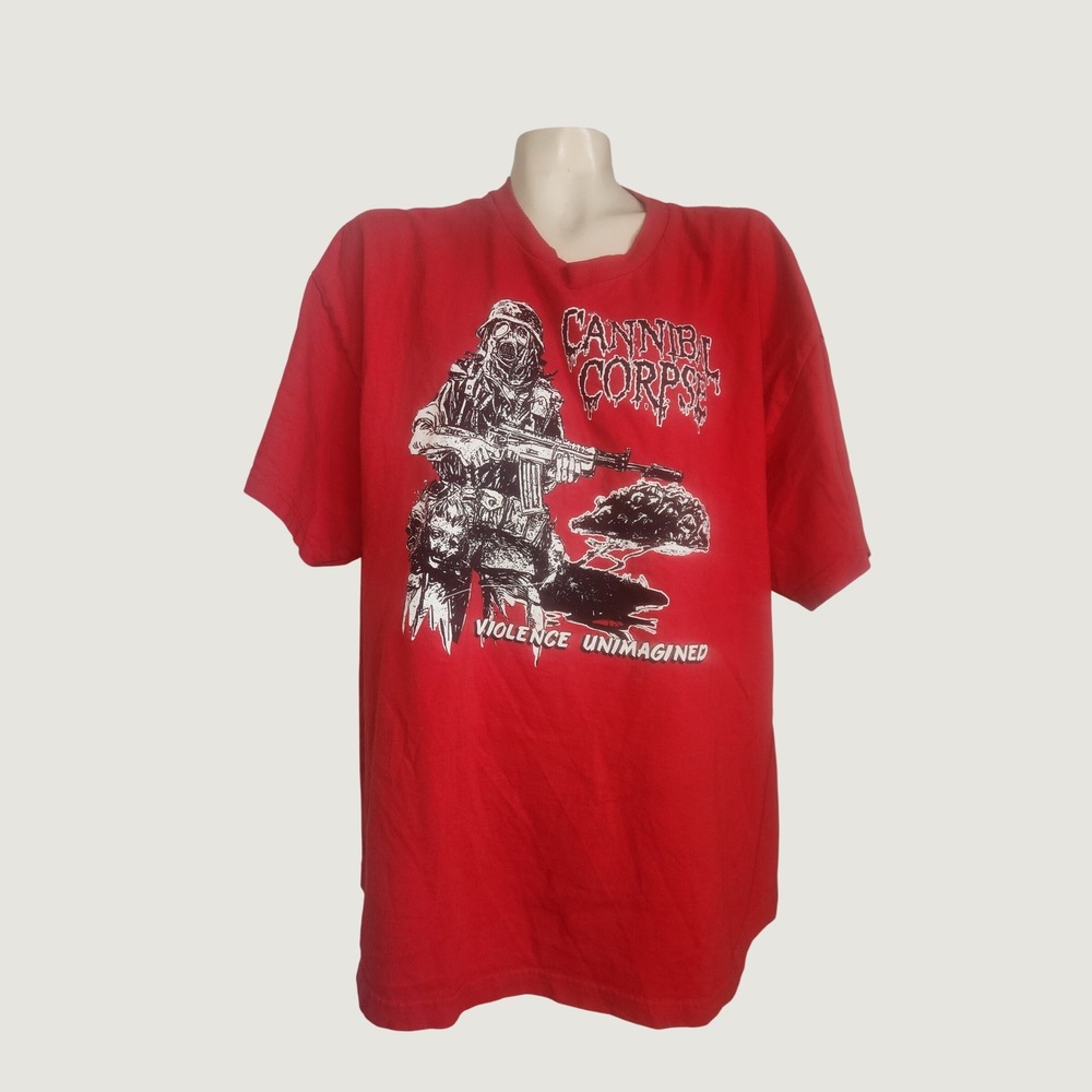 Cannibal Corpse Violence Unimagined Red Graphic T-Shirt XXL Follow The Blood